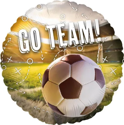 Produktbild von Folienballon Fußball bunt 19 x 13,5 cm