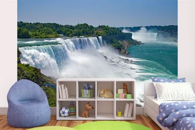 Produktbild von Vlies Fototapete NIAGARAFÄLLE 375 x 250 cm (inkl. Kleister) - Vlies Tapete, Wandtapete, Wandbilder - Tapete für Wohnzimmer Schlafzimmer, Büro, Küche - Montagefertig