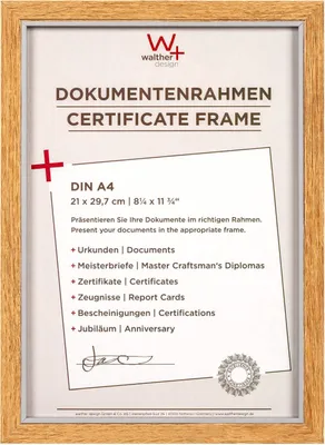 Produktbild von Walther Hygge Fotorahmen aus Eiche, 21 x 29,7 cm, MDF