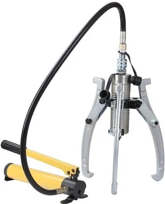Image de Extracteur hydraulique pour moyeux de roues - Capacité de traction : 30 tonnes - Pompe manuelle - Conception en deux parties