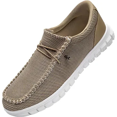 Produktbild von Herren Sportschuhe Mokassins Netzstoff Bequem Leicht Casual Beige 46 EU