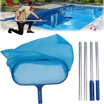 Immagine prodotto di Retino per piscina, 190 cm, con asta telescopica, maglia fine, formato grande