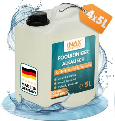 Produktbild von INOX Hocheffektiver Pool Randreiniger alkalisch 4x5L | Poolrandreiniger Fliesen