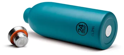 Immagine prodotto di 24Bottles Borraccia in acciaio inox Atlantic Bay 0,85 l, a prova di perdite, per bevande calde e fredde
