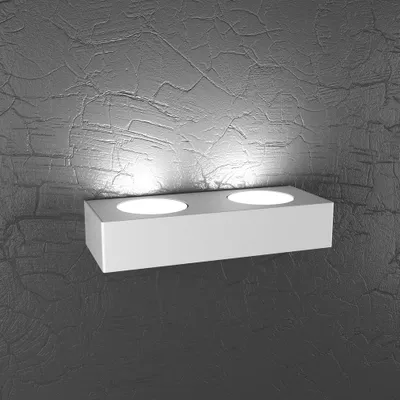 Image de Applique moderne en métal blanc 2 lumières Gx53
