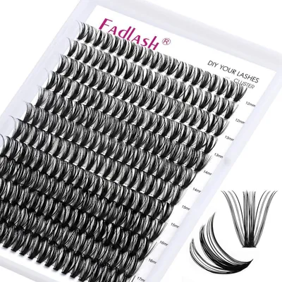 Zdjęcie produktu dla Kępki sztucznych rzęs, 200 sztuk, zakrzywienie 0.07D, długość 12-18 mm, do samodzielnego aplikowania