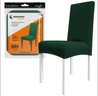 Imagen del producto de Funda elástica y extensible para silla, color verde oscuro