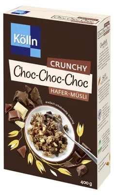 Obrázek produktu pro Kölln 2891697 Kölln Chrunchy Choc Choc Hafer Müsli 400,0 g