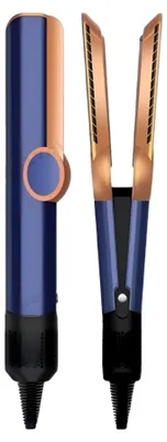 Image de Lisseur, technologie des ions négatifs, double fonctionnalité, couleur bleu profond, prise européenne 220V-240V