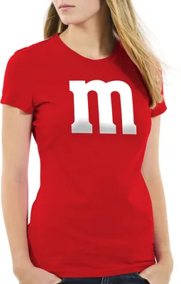 Produktbild von style3 m Damen T-Shirt für Fasching und Karneval Gruppen-Kostüm Paar-Verkleidung JGA Party, Farbe:Rot, Größe:L