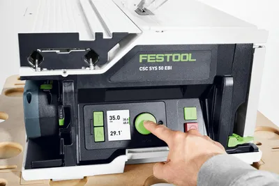 Immagine prodotto di Festool CSC SYS 50 EBI-Basic Sega circolare a batteria 36V (2x 18V) 168mm Brushless - senza batteria, senza caricabatterie (576820)