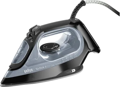 Produktbild von Braun Dampfbügeleisen TexStyle 3 SI3055BK, 2400 W, Keramikbeschichtung, Schwarz
