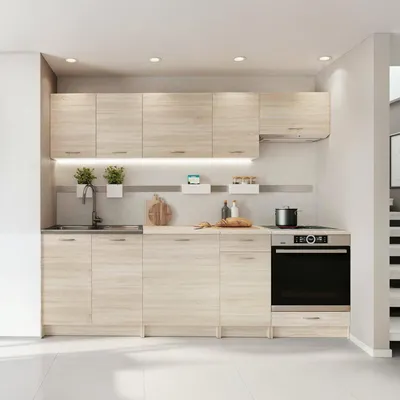 Immagine prodotto di Camerino - Cucina, Marrone Rovere, un Ripiano, Elettrodomestici non inclusi
