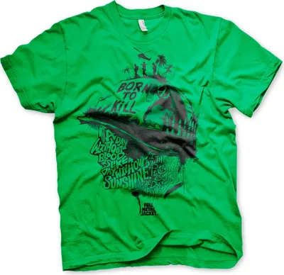 Produktbild von Full Metal Jacket Sayings T-Shirt - Medium - Green