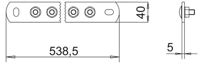 Image de Vertr Rail d'équipotentialité 14 raccordements 14 (5015847)