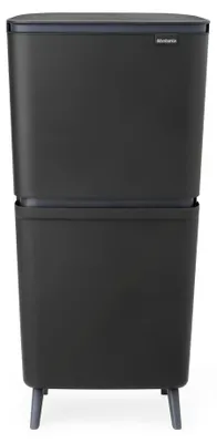 Image de Poubelle Sortup Hi 25+10+10l Dark Grey - Brabantia International Bv