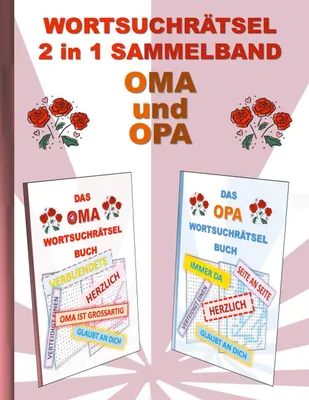 Produktbild von WORTSUCHRÄTSEL 2 in 1 SAMMELBAND OMA und OPA