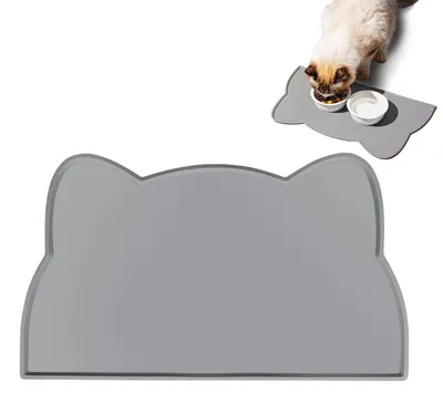 Image de Tapis en silicone pour animaux de compagnie - Imperméable et antidérapant