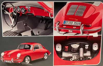 Produktbild von Revell Porsche 356 Coupe, Oldtimer-Modell, Montagesatz, 1:16, Porsche 356 Coupe, Unisex, Porsche