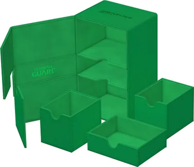 Obrázek produktu pro Ultimate Guard Twin Flip`n`Tray 160+ XenoSkin Monocolor Grün