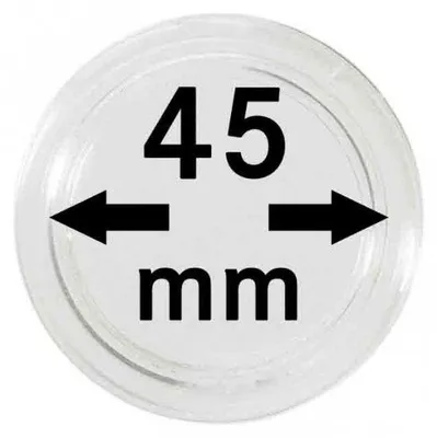 Produktbild von Lindner S22704500P Münzkapseln 45.00 mm-10er Pack