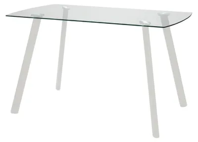 Immagine prodotto di Tavolo da Pranzo Moderno Fisso Bianco per Cucina e Soggiorno 130x75x75cm