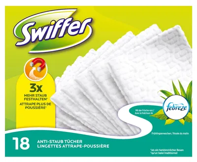 Produktbild von Trockene Bodentücher mit Febreze-Duft, Nachfüllpackung, 18 Stück, Reinigungstücher