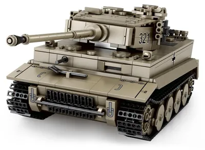 Obrázok produktu pre Reobrix World of Tanks Tiger I – pásové vozidlo v mierke 1:28, stavebnicová sada 1138