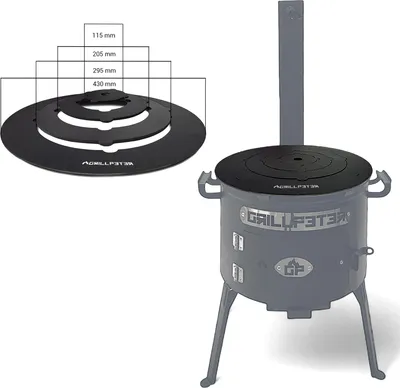 Produktbild von Adapterplatte für Utschak Ø40 cm Kochplatte aus Stahl 4mm