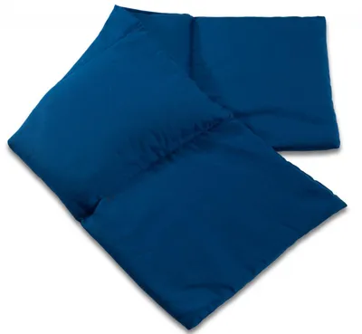 Produktbild von 4-Kammer Kirschkernkissen 20x60cm - Bio-Stoff enzianblau - Wärmekissen - Körnerkissen