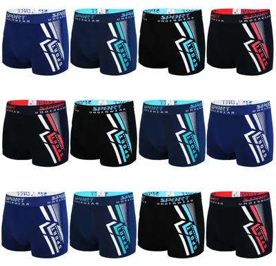 Produktbild von TEXEMP Herren Boxershorts Unterwäsche 4er-12er Pack Unterhose Boxer Shorts Retroshorts Trunks | B92 - XL - 12 Stück