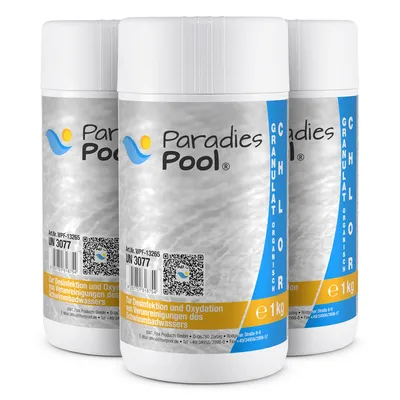 Produktbild von Chlor Schnell Granulat für Pool 3 kg organisch