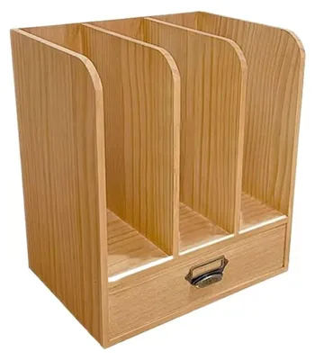 Immagine prodotto di Libreria in legno con cassetto, ideale per la casa e l'ufficio