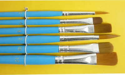 Zdjęcie produktu dla Pędzle do farb olejnych i akrylowych 6 szt.