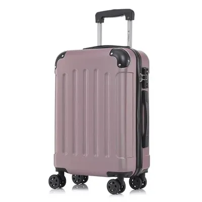 Produktbild von yonsly Premium Reisekoffer TSA-Schloss,YKK-Reißverschluss Hartschalen-Koffer Trolley Kabinenkoffer Rollkoffer Suitcase Handgepäck (Rose Rot, M)