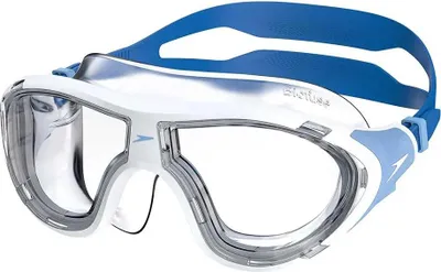 Produktbild von Speedo 800491718386, Erwachsener, Halbe Gesichtsmaske, Schnorcheln, Transparent, Blau, Universalgröße, 1 Stück(e)