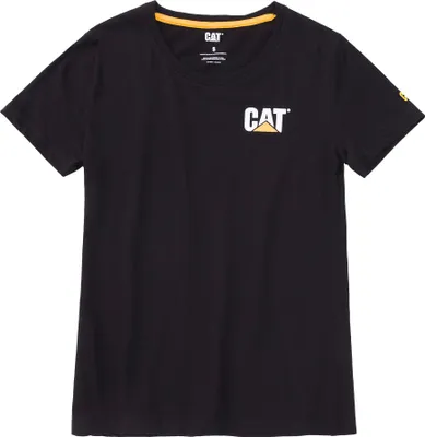 Produktbild von Caterpillar Herren T-Shirt, Schwarz, M, 100% Baumwolle, Rundhalsausschnitt, Kurzärmlig, bedrucktes Logo, atmungsaktiv, langlebig, weiche Haptik, FS10777