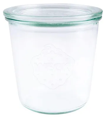 Produktbild von Contacto Original WECK Gläser 6er Set Einmachgläser 580 ml Ø10 x 10,7 cm, Einkochgläser mit Glasdeckel - ideal zum Einwecken, Aufbewahren & Dekorieren