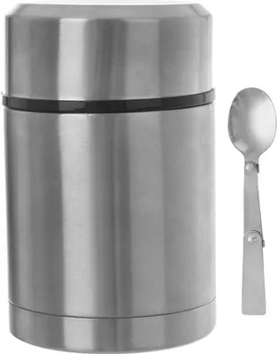Zdjęcie produktu dla Pojemnik termoizolacyjny Orion | pojemnik termoizolacyjny | pojemnik termoizolacyjny z szerokim otworem wlewowym z łyżką do zup Lunch o podwójnych ściankach 700 ml