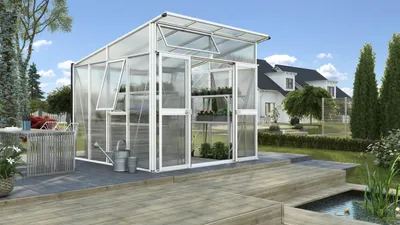Obrázek produktu pro Vitavia skleník "Aphrodite 7800" bílý 7,8 m² 10 mm HKP