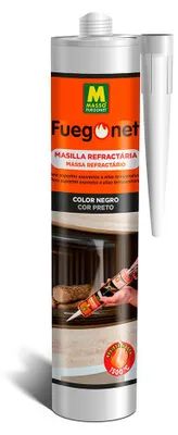 Image de Mastic Réfractaire Noir Massó étanchéité Haute Température Et Réparation - Massó