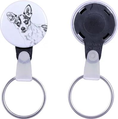 Produktbild von Rat Terrier - Schlüsselanhänger mit dem Bild eines Hundes, Anhänger mit dem eigenen Grafikdesign der Marke Art-Dog