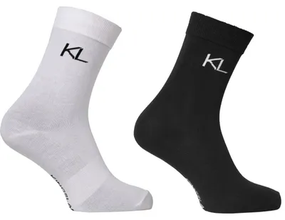 Produktbild von Kingsland Reitsocken KLLindsey FS 2026 2er Pack Socken Black/White 41-43