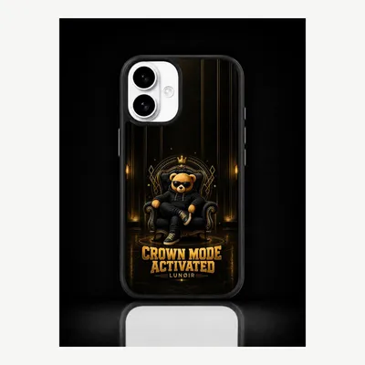 Zdjęcie produktu dla Etui na iPhone 16, pokrowiec ochronny z motywem korony – LUNØIR ©