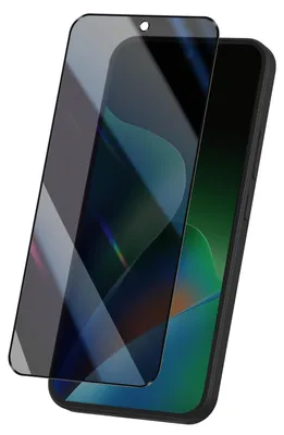 Obrázek produktu pro Ochranné sklo Avizar pro Xiaomi Redmi 17 5G, s ochranou proti nahlížení a odolné proti nárazům, čiré, černé
