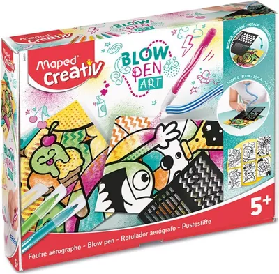 Obrázek produktu pro Maped 846715 Maped kreativn sada vyfukovacch per BLOW PEN "Pop'Art", 15 kus