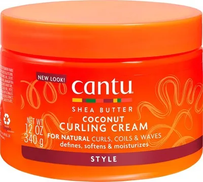Produktbild von Cantu Shea Butter Coconut Curling Cream Stylingcreme für lockiges Haar 340 g