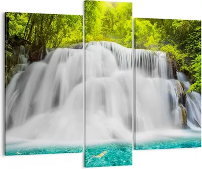 Produktbild von Bild auf Leinwand - Leinwandbild - Park natur landschaft - 95x80cm - Wand Bild - Wanddeko - Leinwanddruck - Bilder - Kunstdruck - Wanddekoration - Leinwand bilder - Wandkunst - CB95x80-2511
