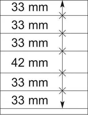 Produktbild von Lindner 802603P T-Blanko-Blätter - 10er-Packung