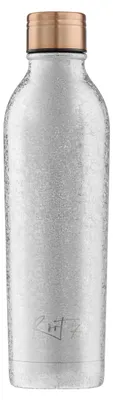 Produktbild von Root7 - Thermosflasche 750ml - 20h warm, 30h kalt, doppelwandig isoliert, auslaufsicher, BPA-frei - Thermo Trinkflasche Silver Sparkle